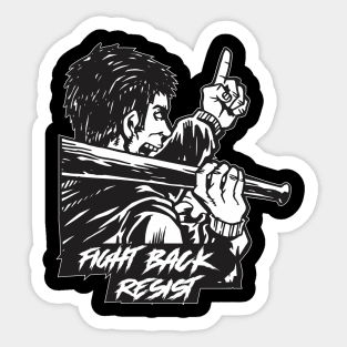 fight resistance riot Sticker